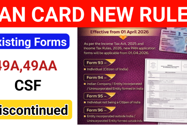 PAN Card Revision 2026